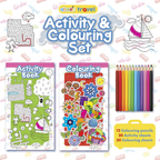 Abeec Travel Activity & Colouring Set for Kids Creative Drawing & Holiday Fun Kit Set