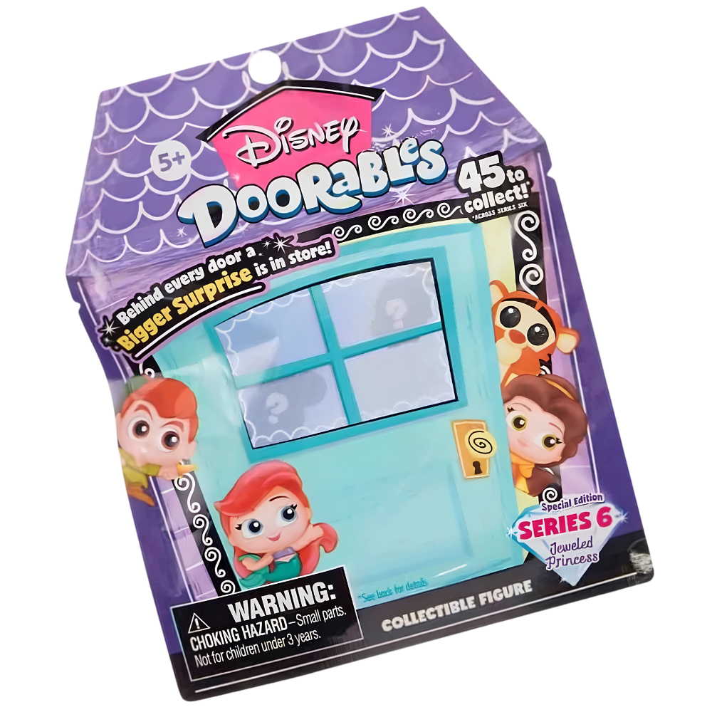 Disney Doorables Series 6 Jeweled Princess Surprise Figures Collectible Mini Disney Princess Toys 45 Characters to Collect