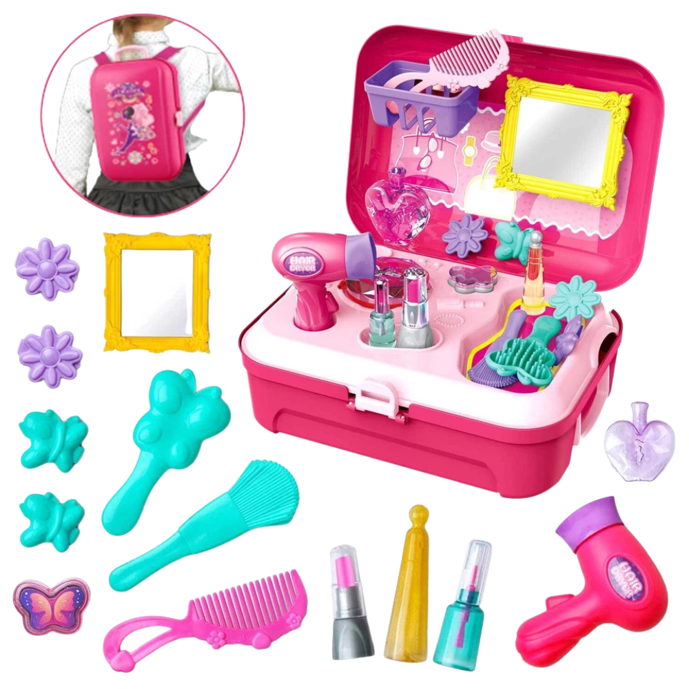 Girls Princess Pretend Makeup Set Kids Cosmetics Kit Dress-Up Beauty Toy Gift for Children