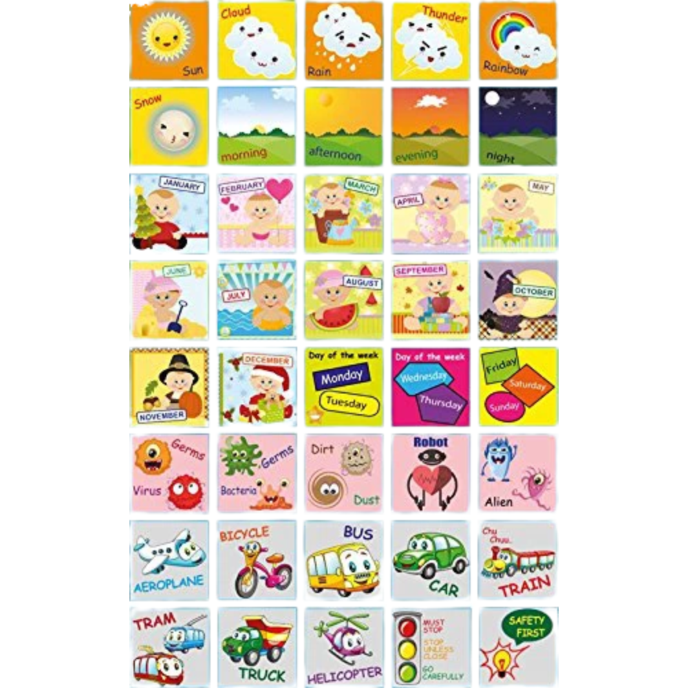 Fun Genes Wooden Building Blocks 40-Piece ABC Alphabet Numbers Shapes Educational Toy