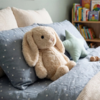 Stuffed Easter Bunny Plush Soft Rabbit Seated Super Cuddly Bunny Toy Pet for Kids & Home