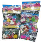 60 Pcs Cute Charms for Rainbow Loom Rubber Band Bracelets Kids Craft Jewellery Making Set