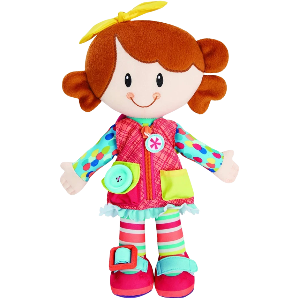 Playskool Classic Dressy Bessy Plush Toy for Toddlers Girls Dressing Skills 2+