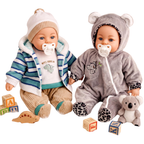 BiBi Doll 18" Soft Body Interactive Baby Doll or 2-Pack Doll Clothes Set Choose