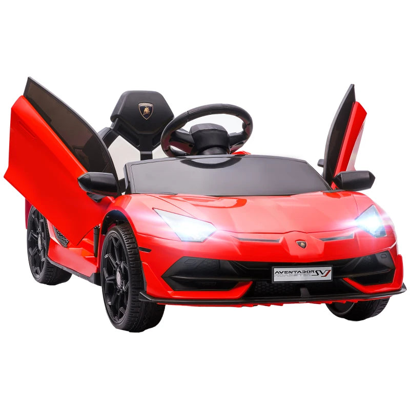 Licensed Kids Lamborghini 12V Electric Car with Remote, Suspension & Butterfly Doors