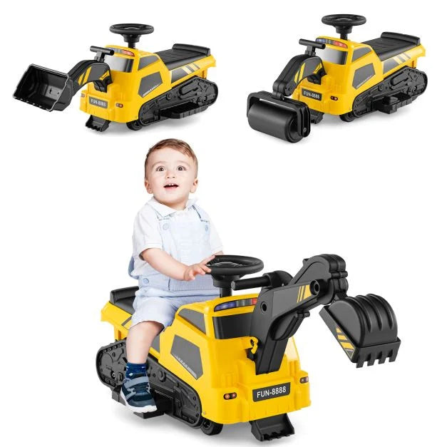 Kids 3-in-1 Electric Ride-On Tractor with Adjustable Arms