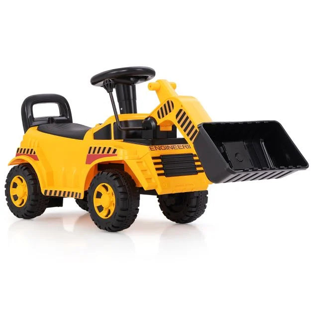 Kids Bulldozer Ride-On with Movable Front Bucket