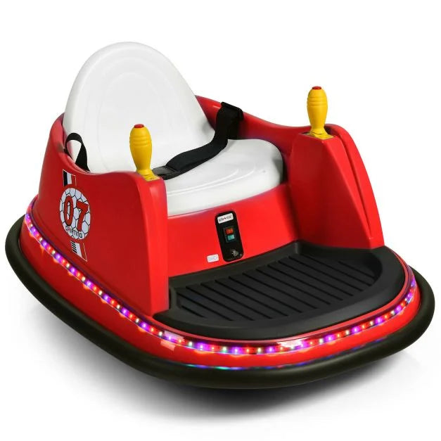Kids Ride-On Bumper Car with Colorful Flashing Lights & Music