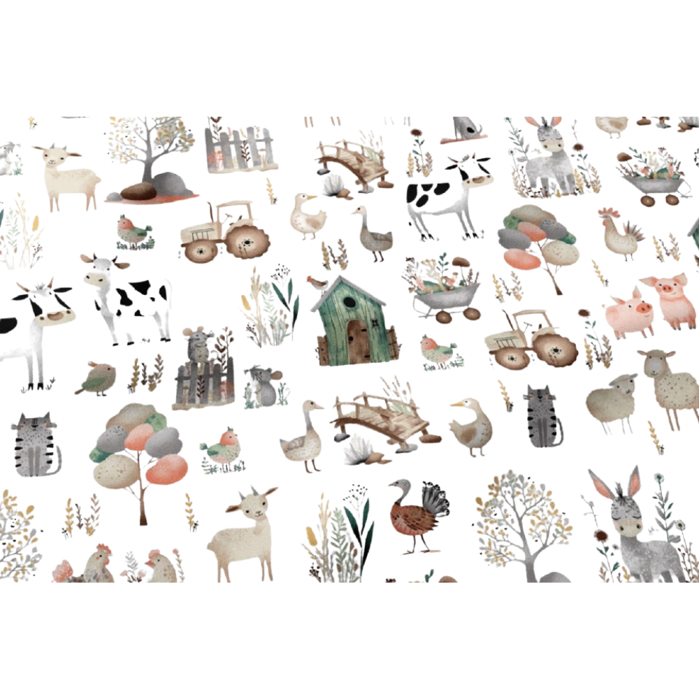 2x Fitted Sheets Compatible with Babylo You & Me Bedside Crib Stars Animals