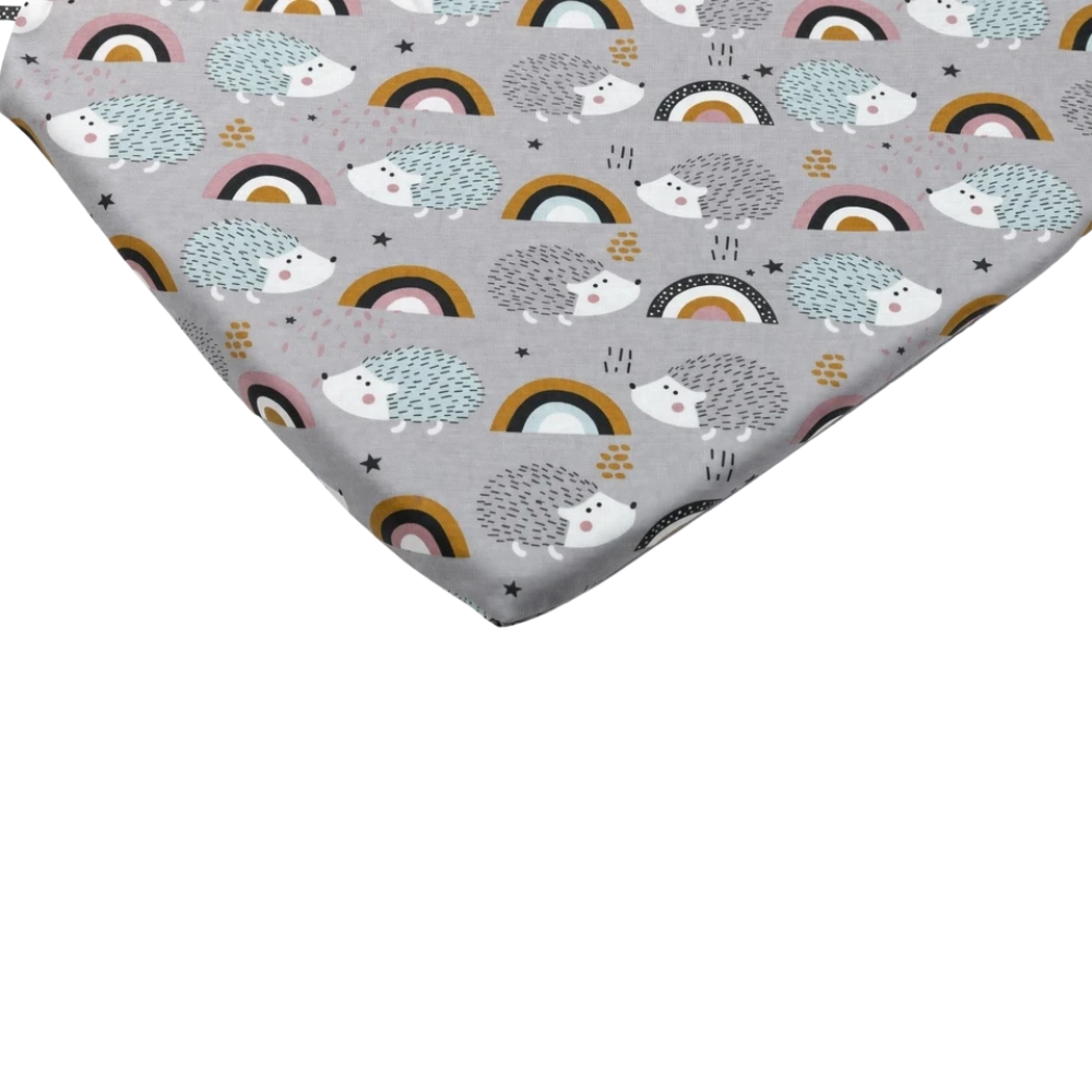 2x Fitted Sheets Compatible with Babylo You & Me Bedside Crib Stars Animals