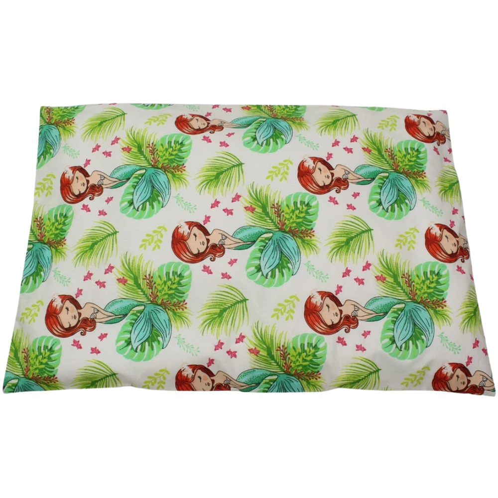 Baby Pillowcase 40x60cm 100% Cotton Zipped Pillow Cover Jungle Floral Print