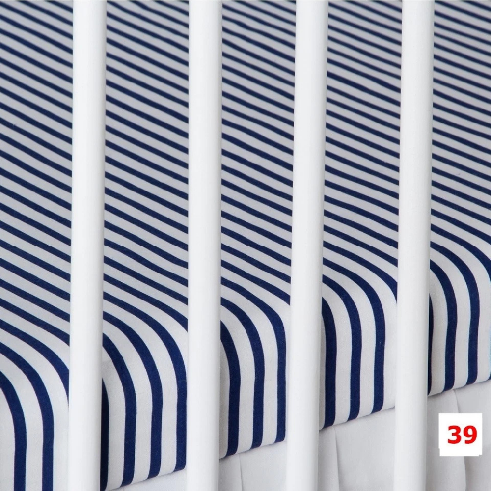 2 Pack 100% Cotton Fitted Sheets for Chicco Next2Me Bedside Crib 55 x 90 cm