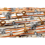 2x Fitted Sheets Compatible with Babylo You & Me Bedside Crib Stars Animals