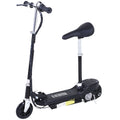 Ride-On Electric Scooter with Adjustable Seat & Handlebars, Brakes – Black