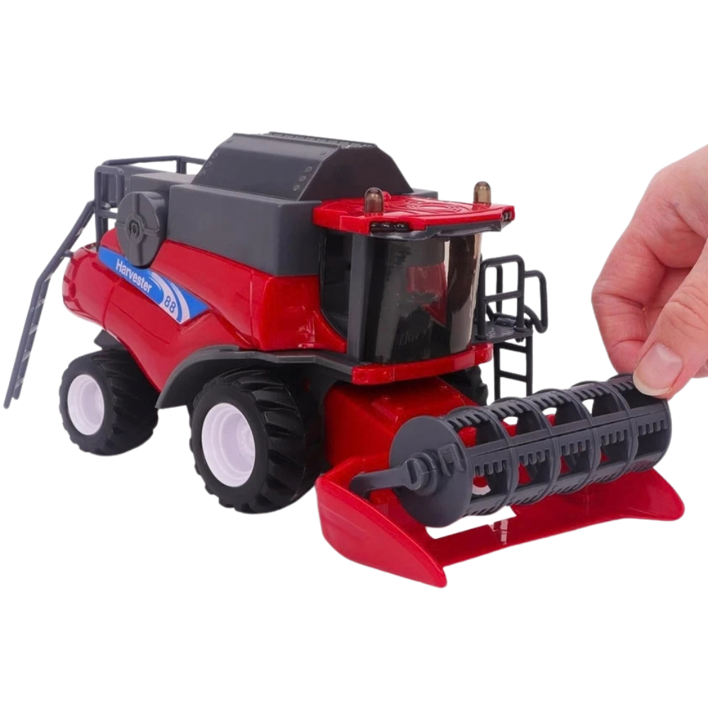 Toyland 26cm 1:32 Scale Red Combine Harvester Friction Farm Toy Vehicle 3+