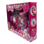 10pc Girls Doll Styling Accessories Set Comb Brush Hair Clips Makeup Pretend Play Gift
