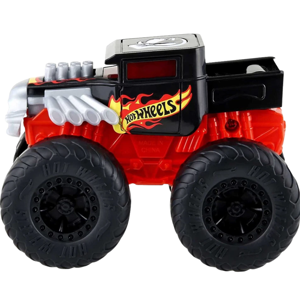 Hot Wheels Monster Trucks Roarin' Wreckers Bone Shaker 1:43 Scale Lights Sounds Toy