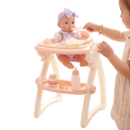 BiBi Doll High Chair Feeding Set Toy Nursery Role Play Accessories for Dolls Up to 20"