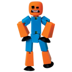 StikBot 3 Pack Crazy Faces Poseable Figures Hilarious Stop Motion Animation Toys for Creative Storytelling & Fun