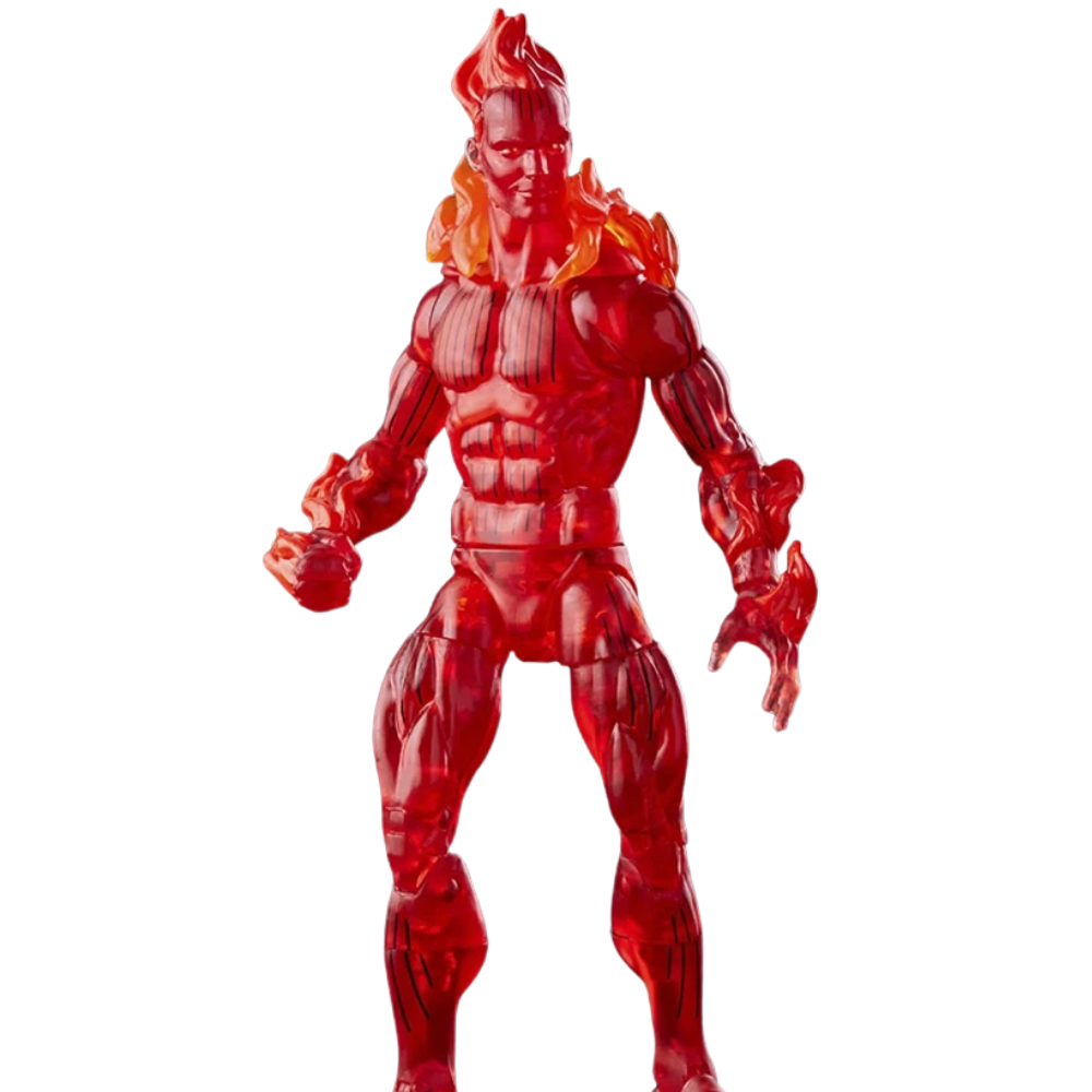 Marvel Fantastic Four Legends Series Human Torch 6-Inch Retro Action Figure Collectible