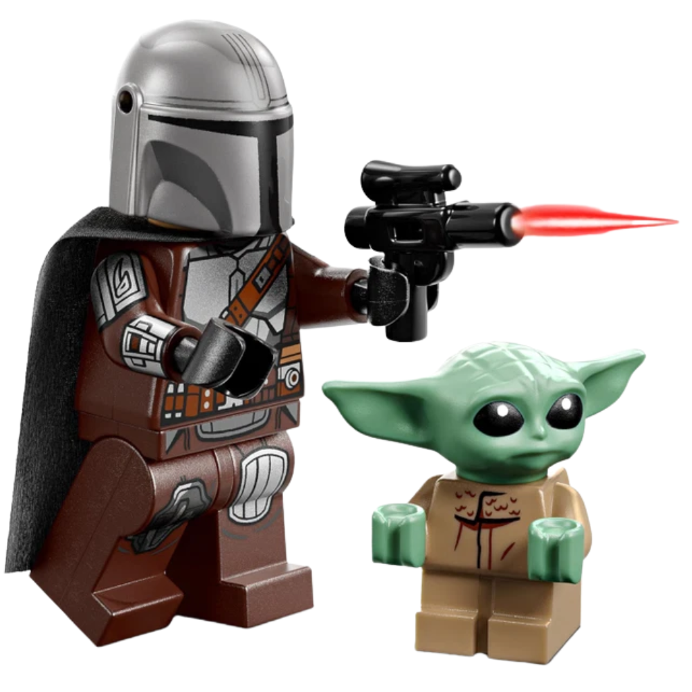 LEGO Star Wars 75436 Mandalorian & Grogu Speeder Bike Building Set 6+ Collectible Toy