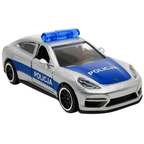 Majorette Porsche Panamera Turbo Polish Police SOS Diecast Car Model 1:64 Scale Toy Vehicle