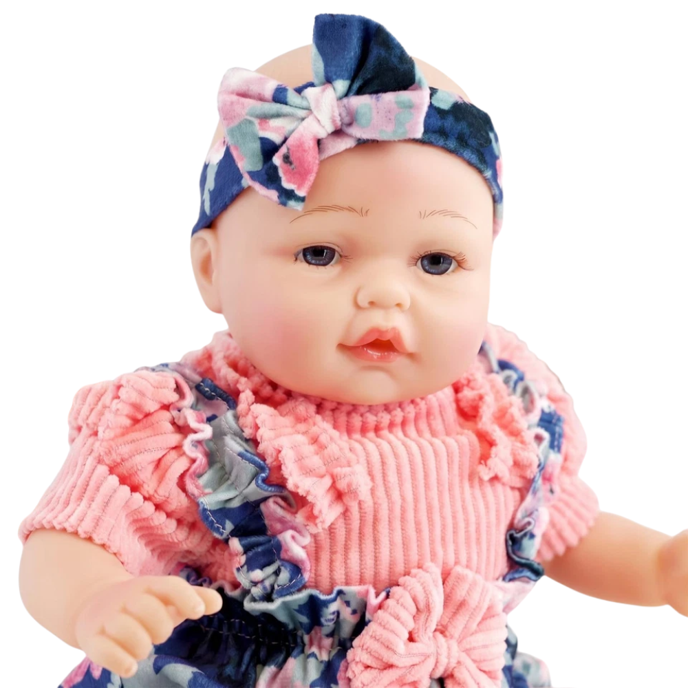 BiBi Doll Sweet Pea 17" Realistic Reborn Baby Doll Girl Dummy Bottle & Outfit
