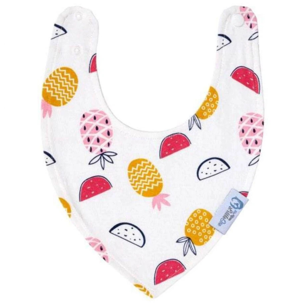 Baby Girls Bandana Dribble Bibs Organic Cotton Pack of 8 Soft Absorbent Feeding Bibs