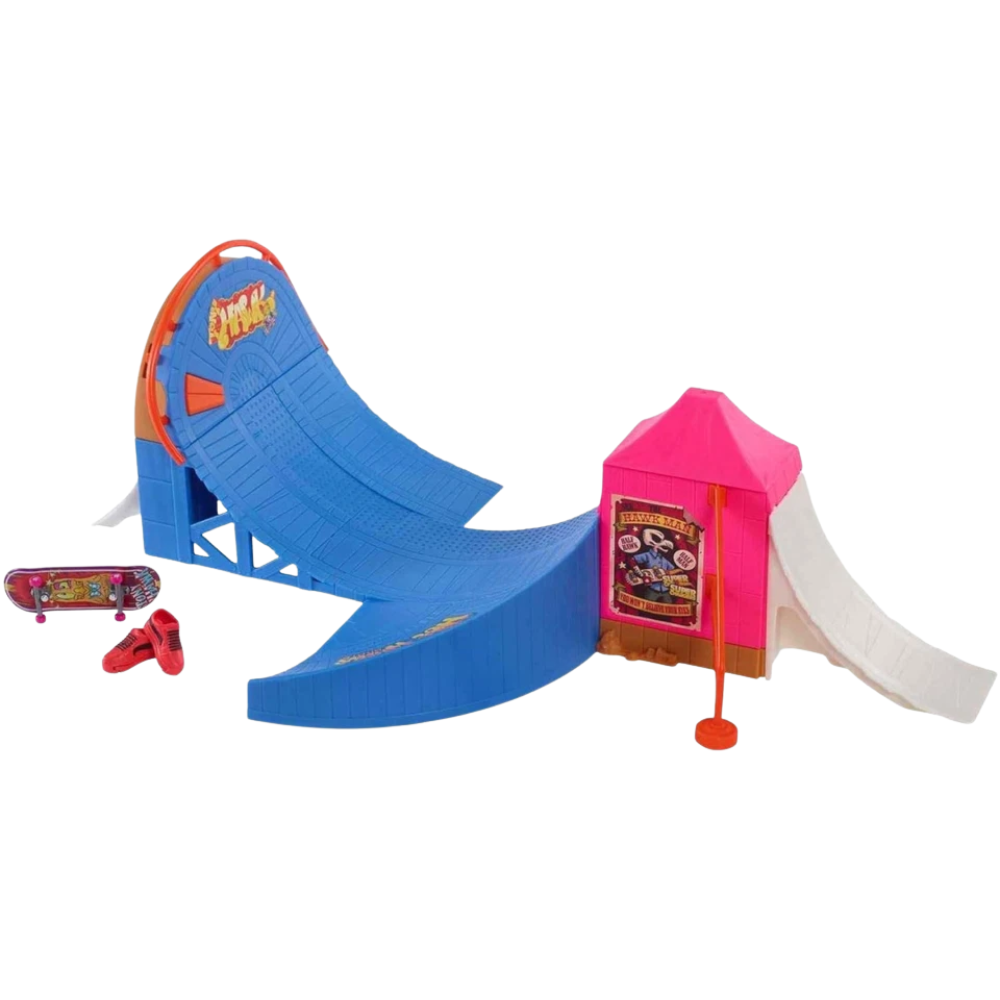 Hot Wheels Tony Hawk Skate Amusement Park Set Fingerboard Skate Shoes Ramps and Sounds