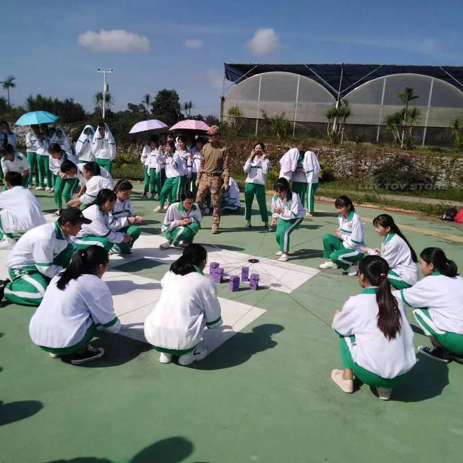 Teamwork Tower Building Game – Outdoor Group Activity & Team Play Toy