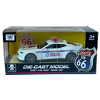 SWAT Route 66 American Police Car Diecast Model Toy Pull-Back Vehicle White