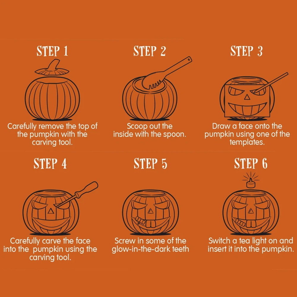 Abeec Halloween Pumpkin Carving Kit Pumpkin Cutting Tools Set for Halloween Decorations