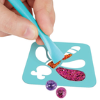 Crayola Glitter Dots Stencil Stickers Kids Arts Crafts Creative Activity Craft Set Fun