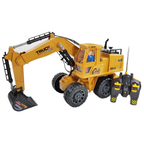 Remote Control Construction Digger RC 50CM Working Lights 360° Revolve Kids Toy