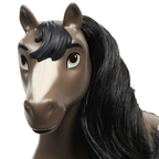 Spirit Untamed Dark Brown Bay Pinto Horse 20cm Movable Head Dreamworks Mattel Toy Gift for Kids