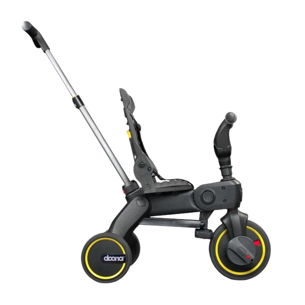 Doona Liki Baby Trike S1 Foldable Toddler Tricycle Adjustable Seat & Uv Canopy Grey