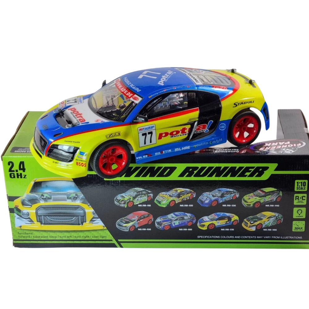 1:10 Rc Audi Quattro Rally Supra Remote Control Car Kids Toy Rwd Battery Powered Gift