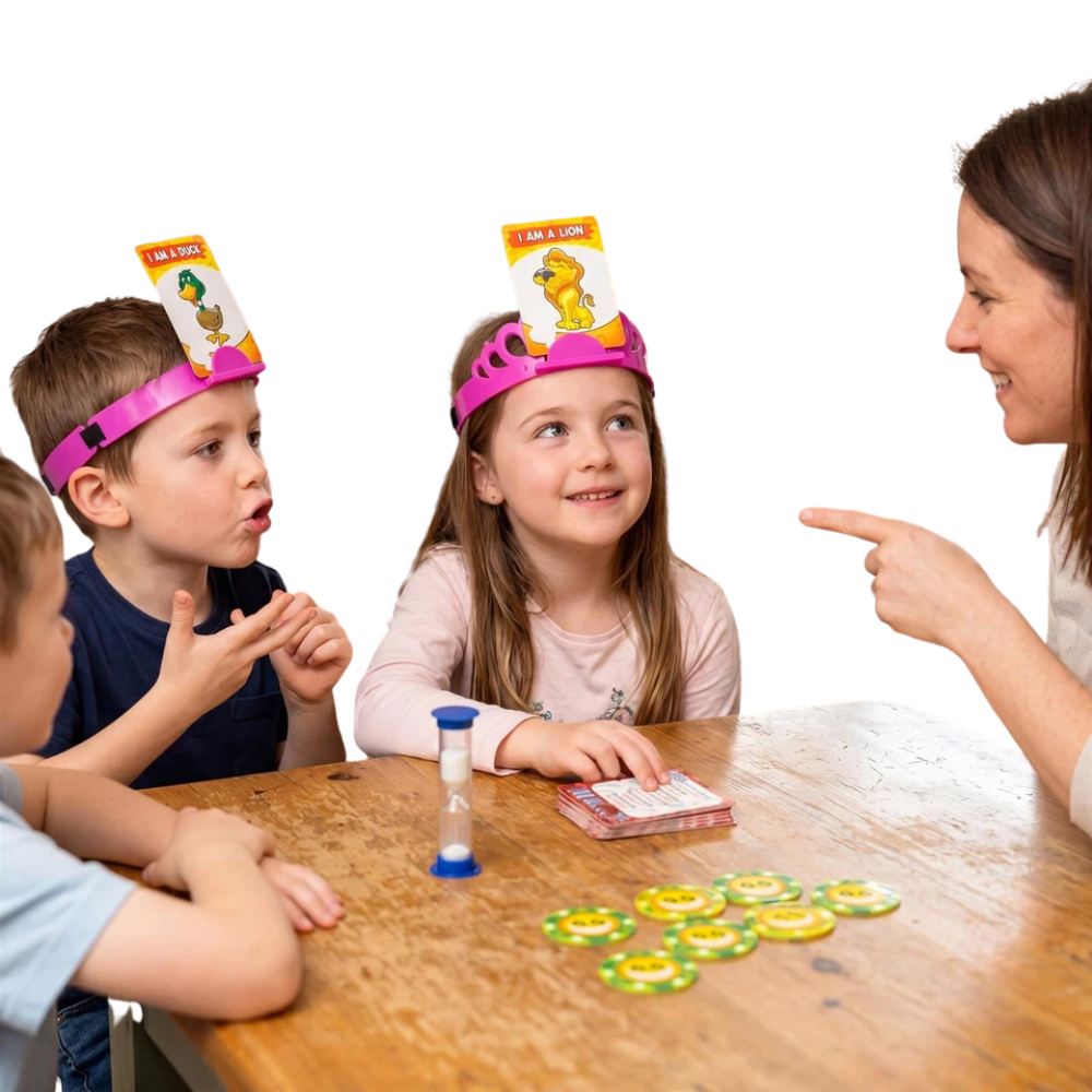 What Am I Card Game Family Guessing Game with Timer Kids & Adults Party Fun
