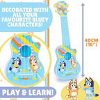 Toyland 40cm Bluey My First Guitar With Plectrum, Kids Musical Toy Instrument, Tune & Play, Ages 3+
