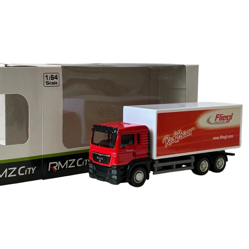 RMZ City MAN TGS Fliegl Delivery Truck 1:64 Scale Diecast Model Lorry Toy