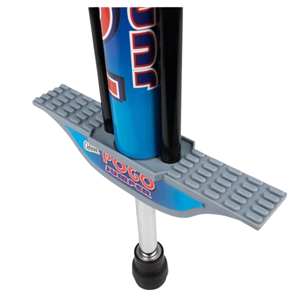 Ozbozz Black Silver Pogo Stick 89cm Kids Outdoor Bounce Toy for Children Ages 5+ Balance Fun