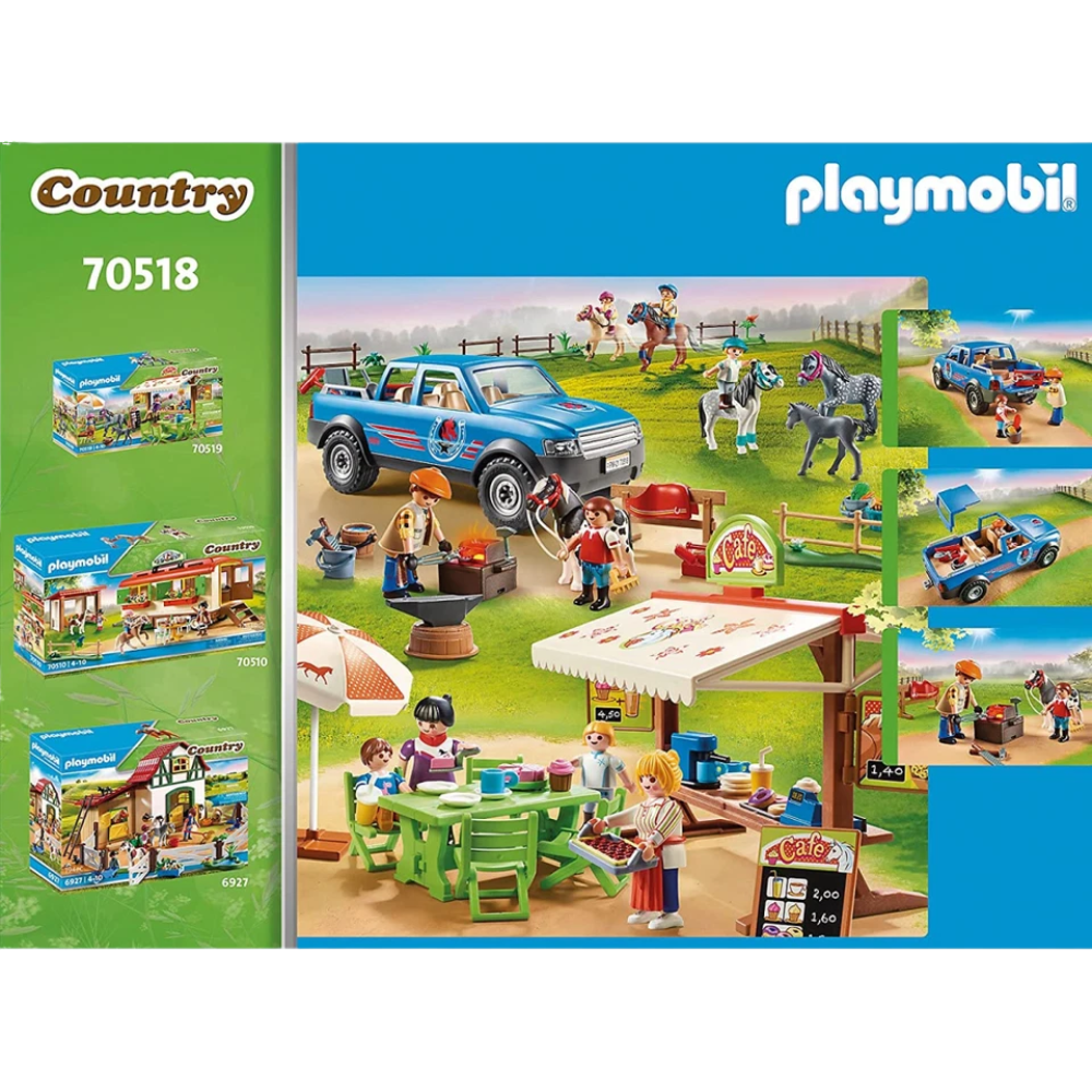 PLAYMOBIL Country 70518 Mobile Farrier Horse Care Set Pony Car Light Effect 4+