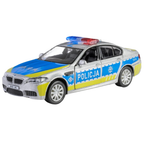 Daffi RMZ City BMW M5 Polish Police Car 1:34–1:39 Diecast Model Toy