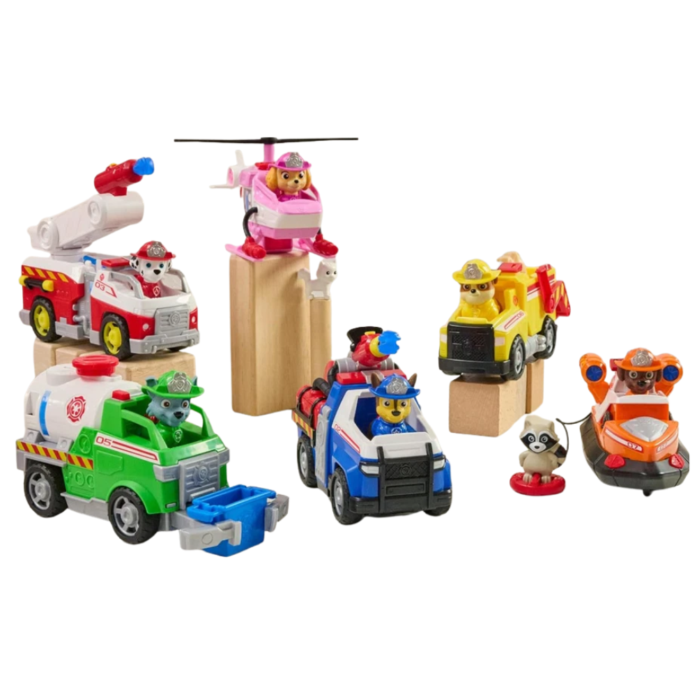 Paw Patrol Fire Rescue Chase Fire Cruiser Vehicle Chase Figure 2 Water Projectiles New Toy