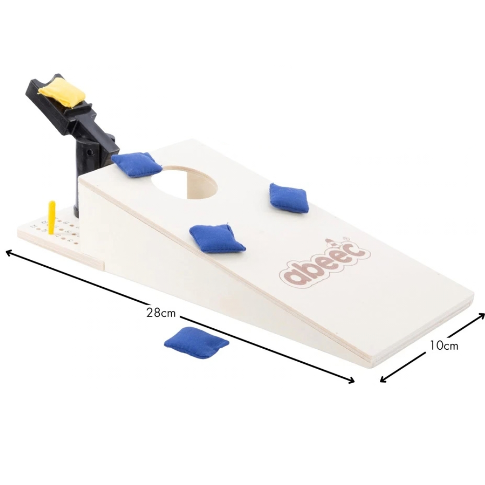 abeec Tabletop Cornhole Game Indoor Mini Bean Bag Toss Toy