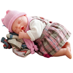 Bibi Doll Bonnie 18 Inch Soft Body Baby Doll Girl Pink Tartan Outfit Sounds Toy Gift Child