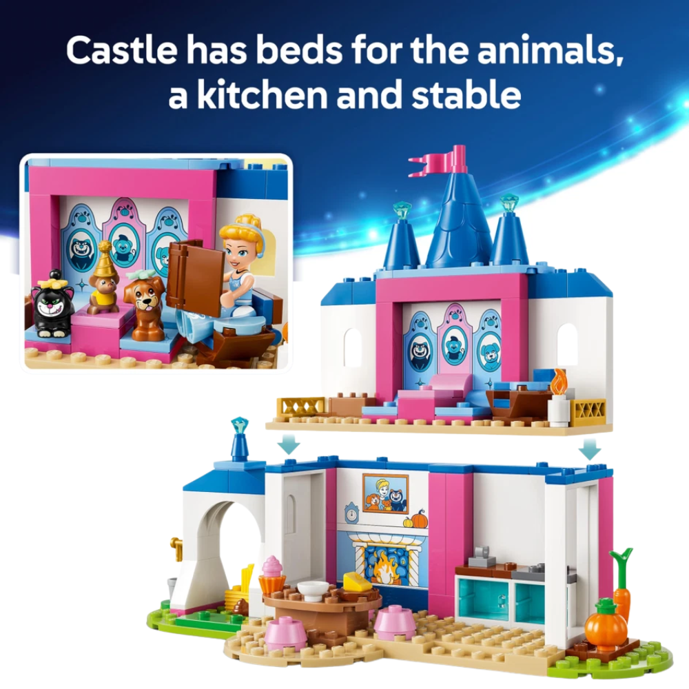 LEGO Disney Cinderella Animal Friends Castle Building Set Princess Toy Kids 4+ Years