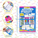 Abeec Travel Activity & Colouring Set for Kids Creative Drawing & Holiday Fun Kit Set