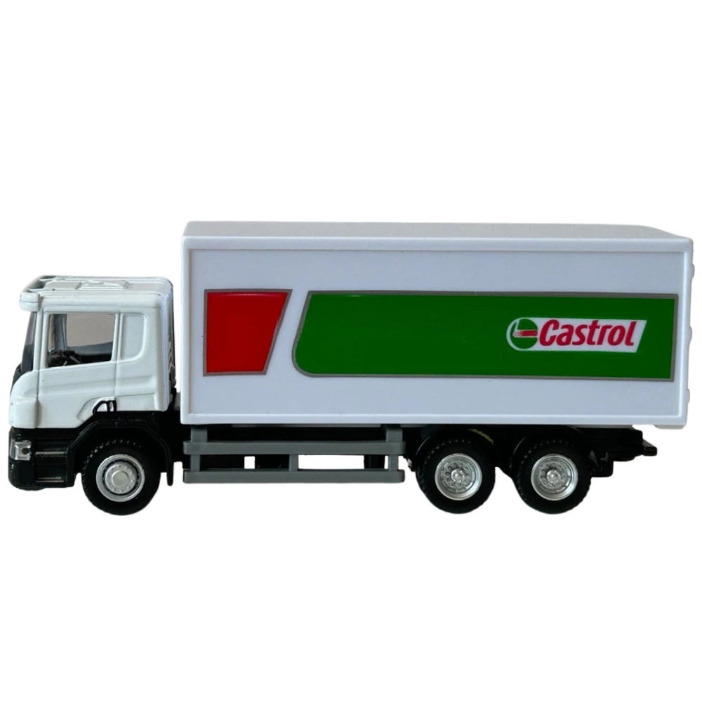 Rmz City Scania P-Series Castrol Swedish Diecast Lorry Truck Model Toy 1:64 Scale Collectible