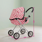 Baby Doll Pram Pushchair Toy Stroller for Children Bibi Doll Accessories for Pretend Play